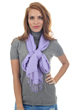 Cashmere & Silk accessories shawls platine violet tulip 201 cm x 71 cm